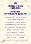 Рейтинг РДШ 2021-2022 уч.год